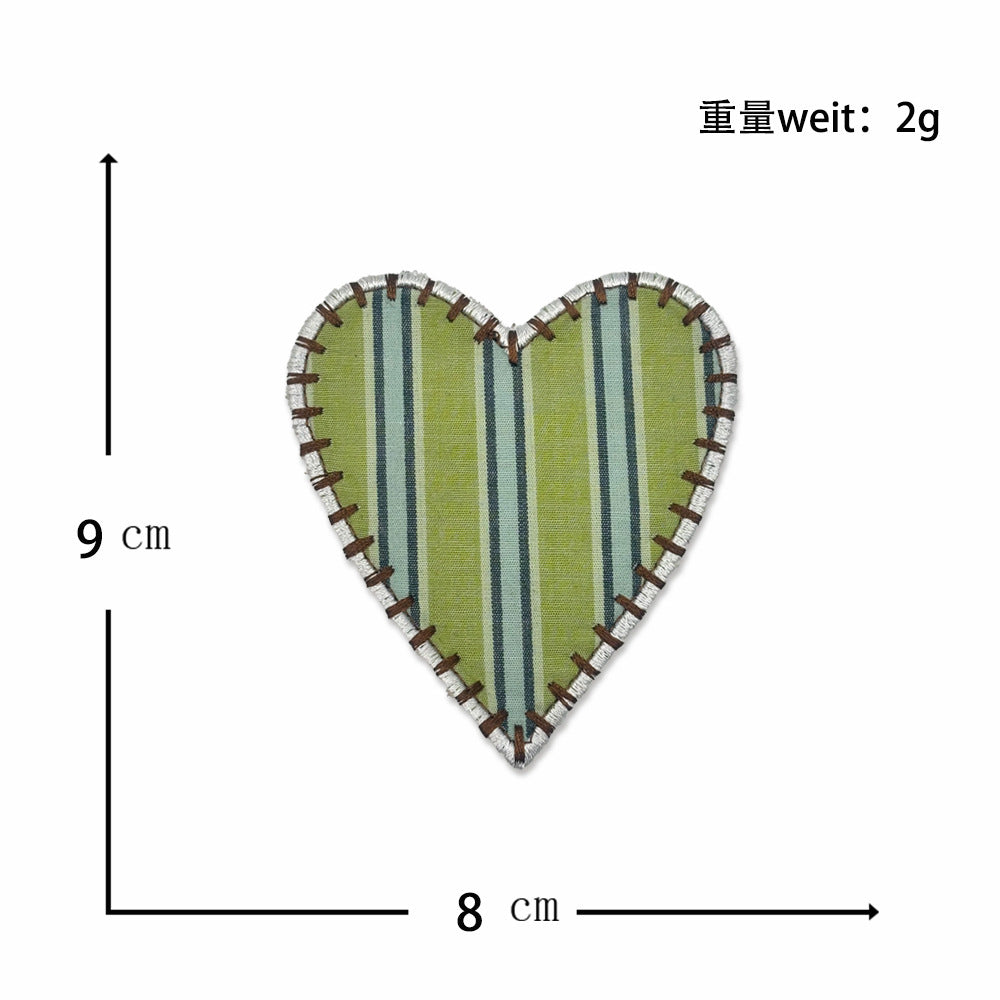 Wholesale Summer simple love embroidery label patch